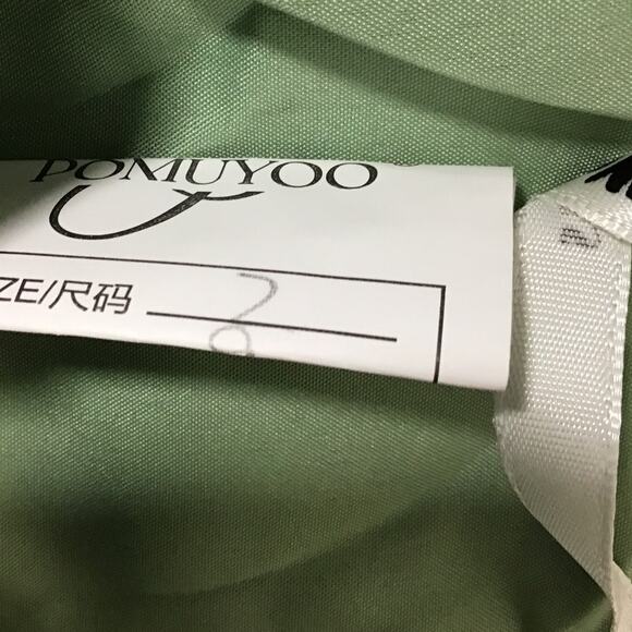 FORMAL PARTY SZ 2 XS Green Sage Sequin Sweetheart Neck Maxi Dress NEW B63 - Picture 5 of 8